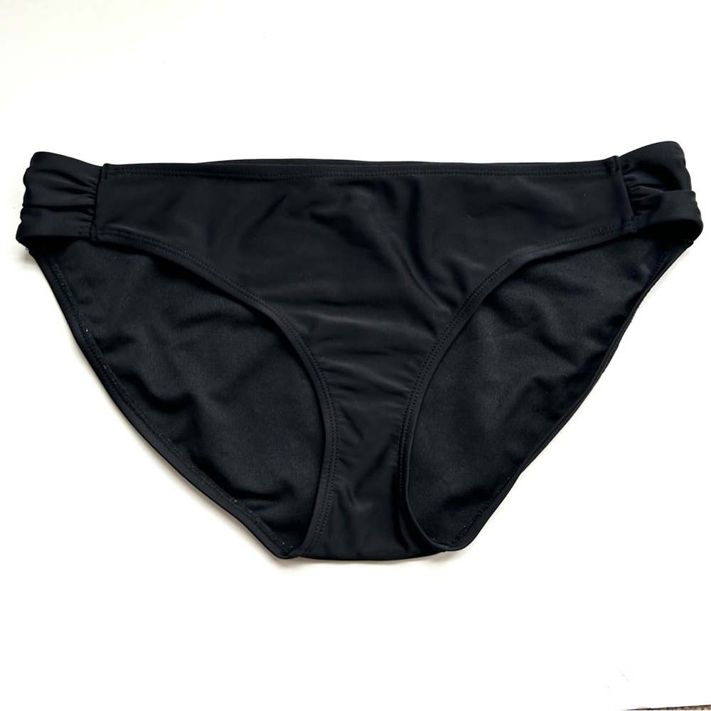Emerald Bay Women’s Black Bikini Bottom Swimsuit, Medium
